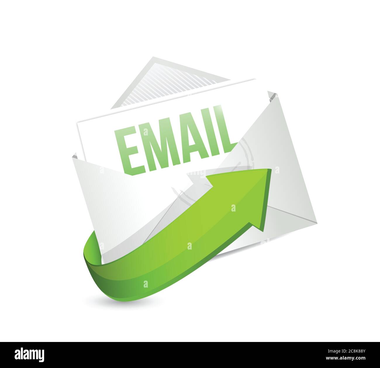 Hand card envelope over Stock Vector Images - Alamy