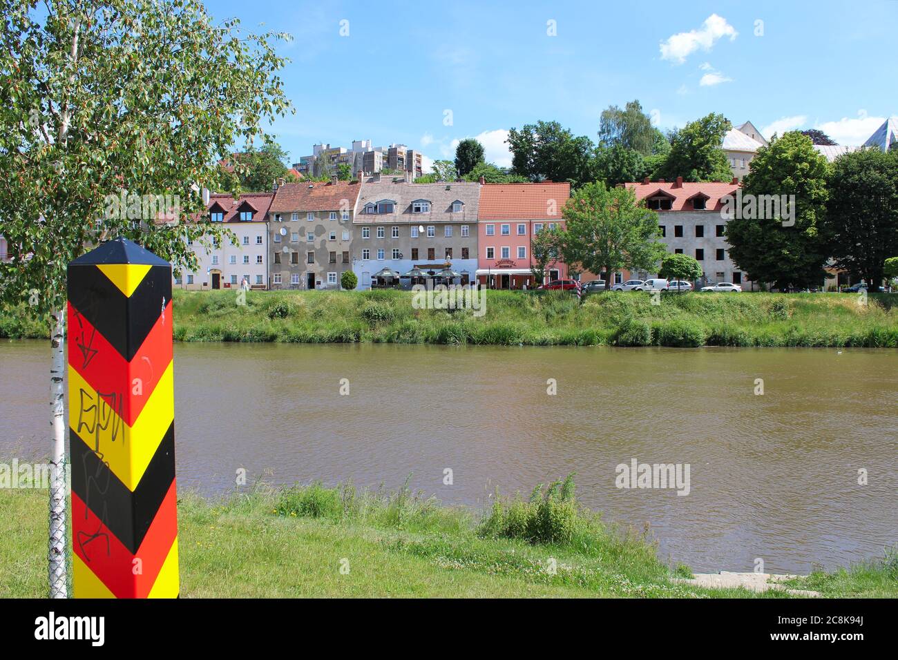 Görlitz/Zgorzelec, Grenzstadt zwischen Deutschland und Polen: an der Neisse/Nysa Stock Photo