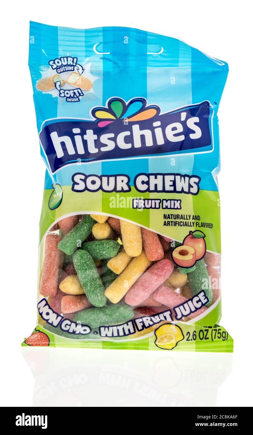 Winneconne, WI - 19 July 2020: A package of Hitschies sour fruit chew on an  isolated background Stock Photo - Alamy