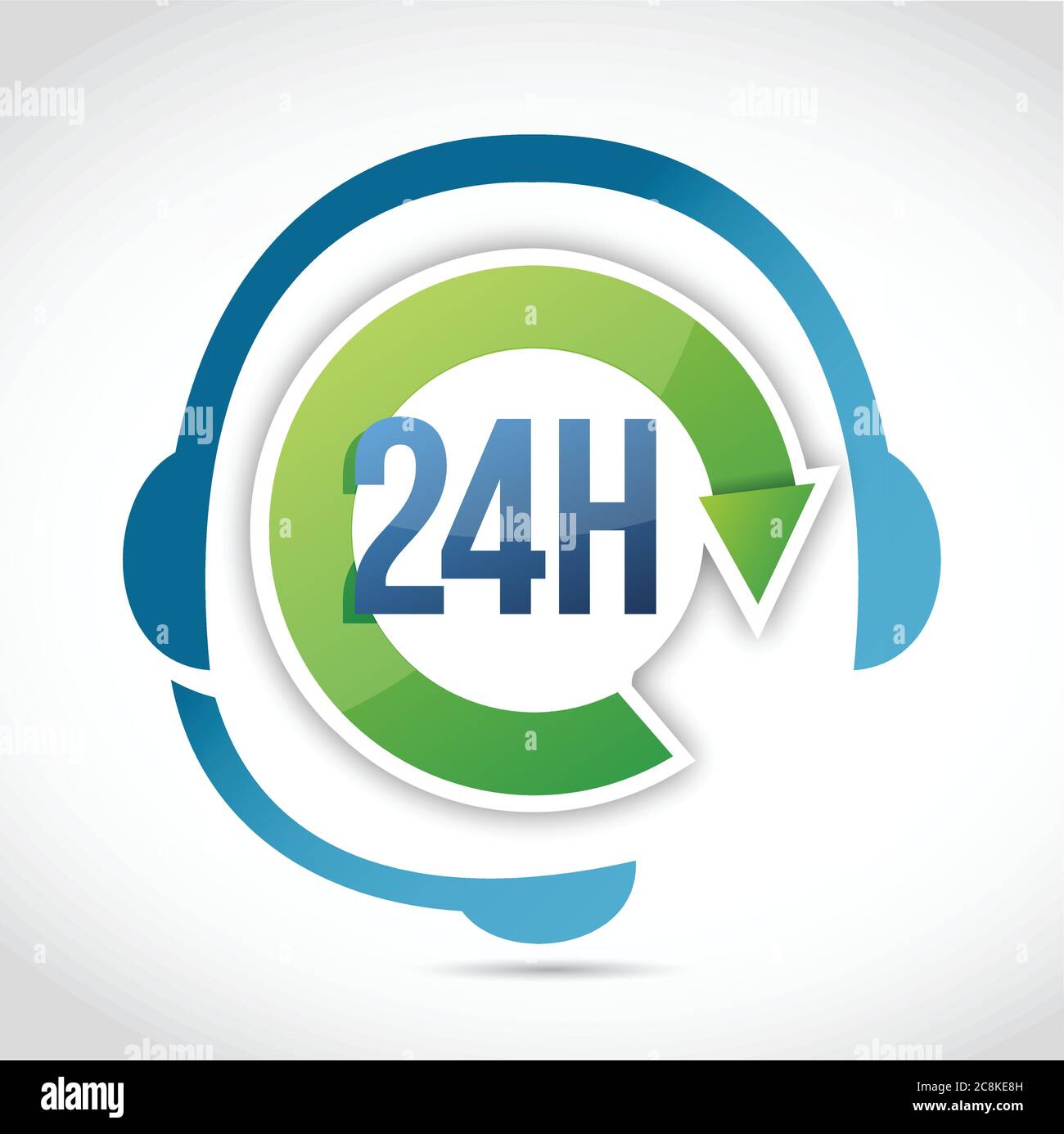 Speaking with a customer Stock Vector Images - Alamy