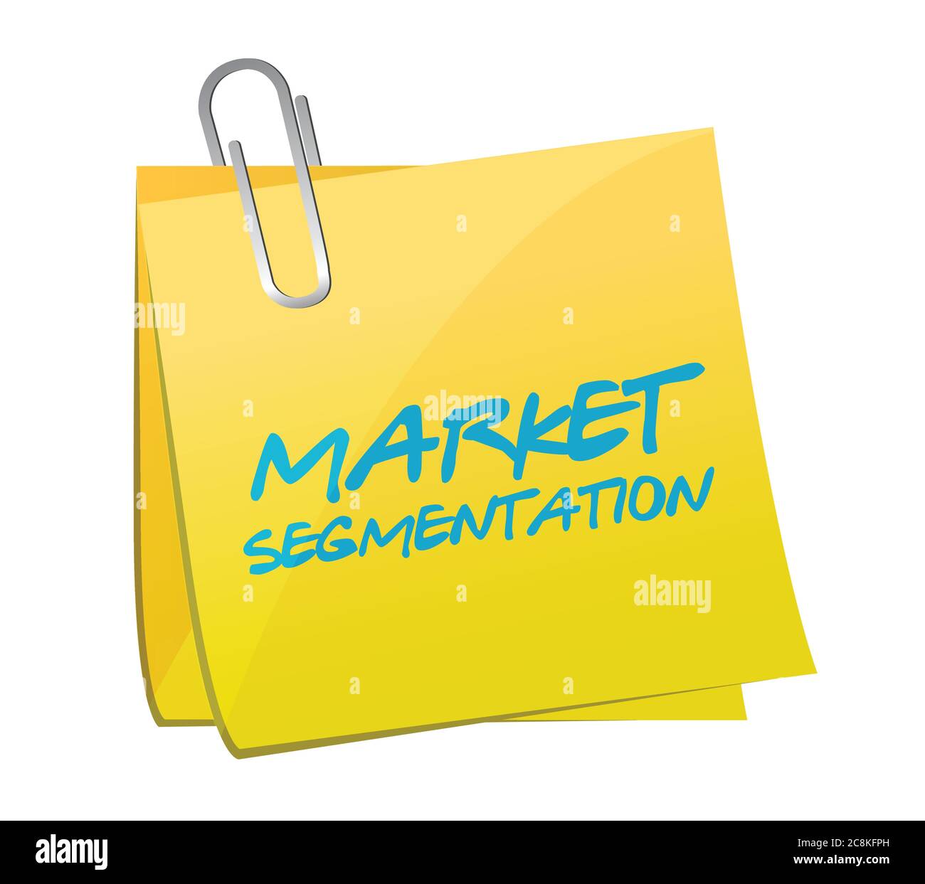 Market segmentation post illustration design over a white background Stock Vector