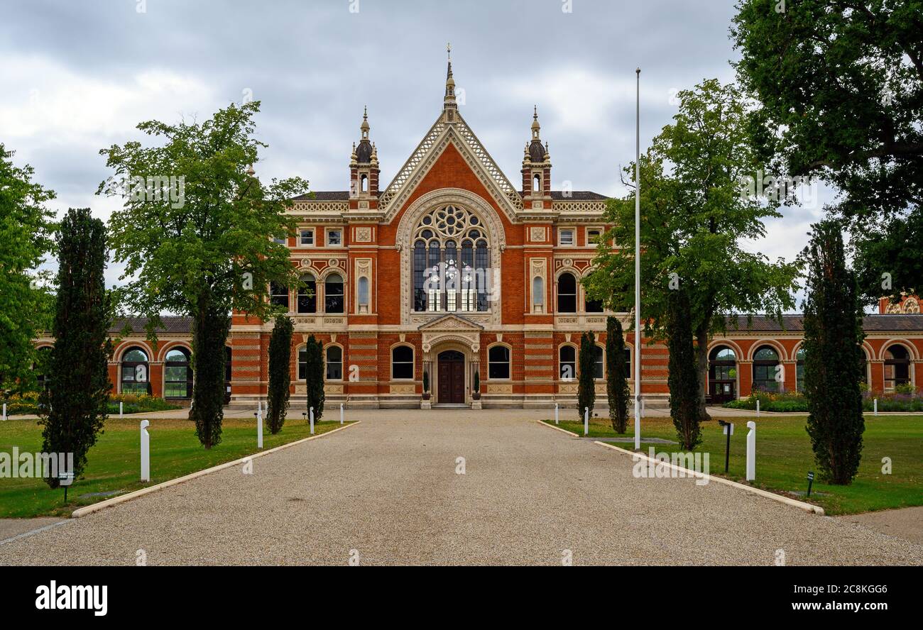 Dulwich College boys school. View of the Great Hall (one of the Barry Buildings) and school grounds. Dulwich is in south London. Stock Photo