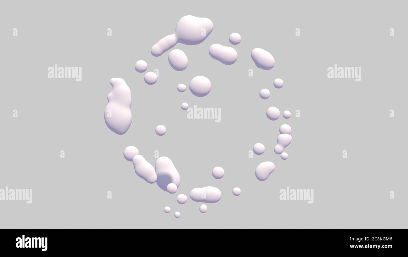 White water drops an white background. 3D rendering Stock Photo - Alamy