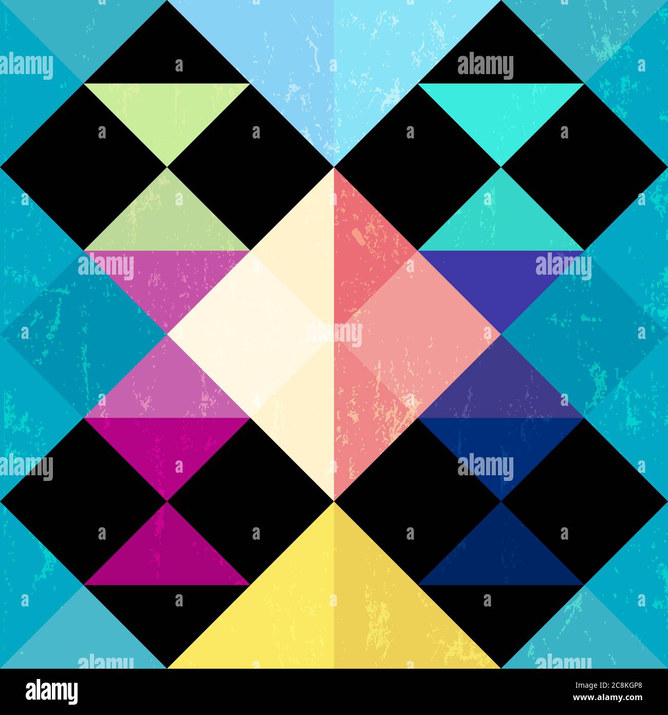 abstract geometric pattern background, with triangles/squares and ...
