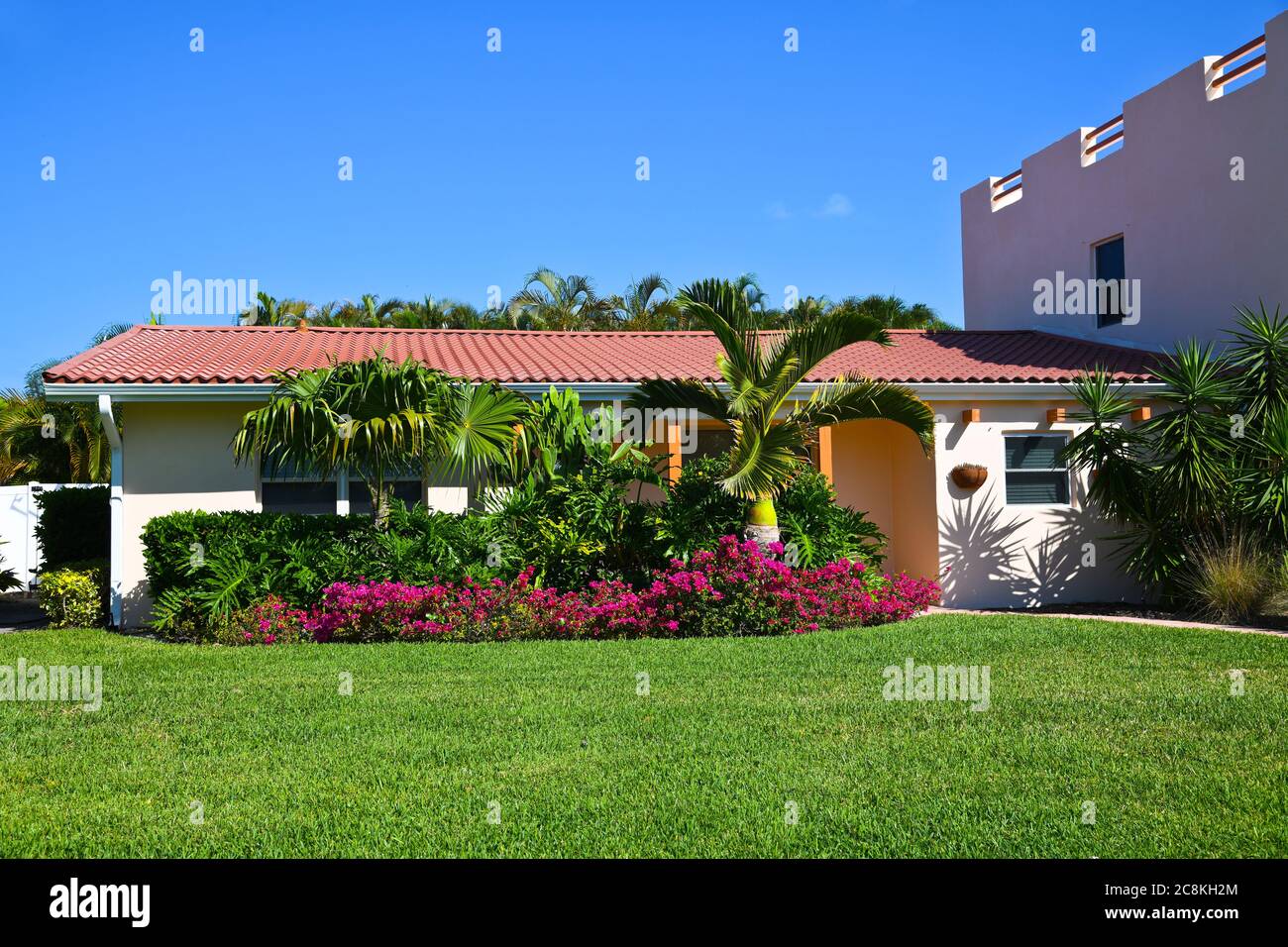 A Beautiful Florida House Near the Beach for Rent or Sale. Make a Great Rental Property Stock Photo