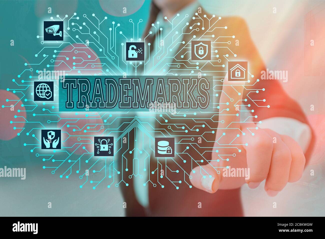Writing Note Showing Trademarks Business Concept For Legally Reserved To The Exclusive Use Of The Owner As Maker System Administrator Control Gear C Stock Photo Alamy
