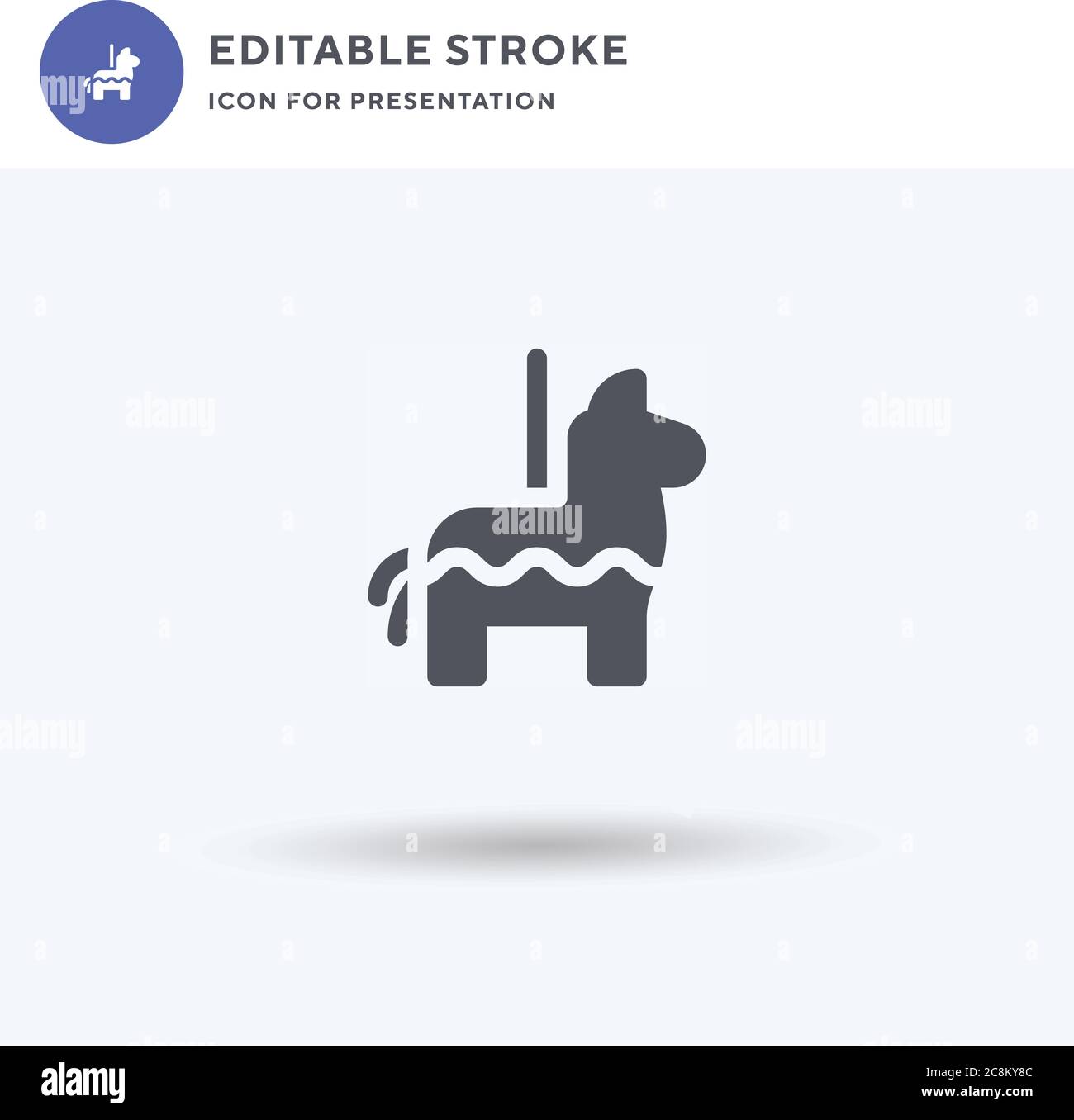 Pinata icon vector, filled flat sign, solid pictogram isolated on white ...
