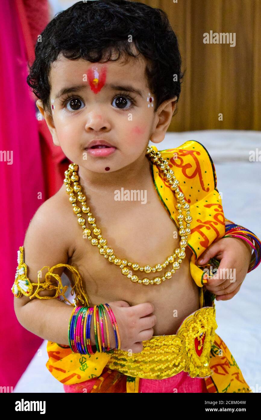 Delhi, India - September 9, 2019 : Cute Indian Kids dressed up as ...