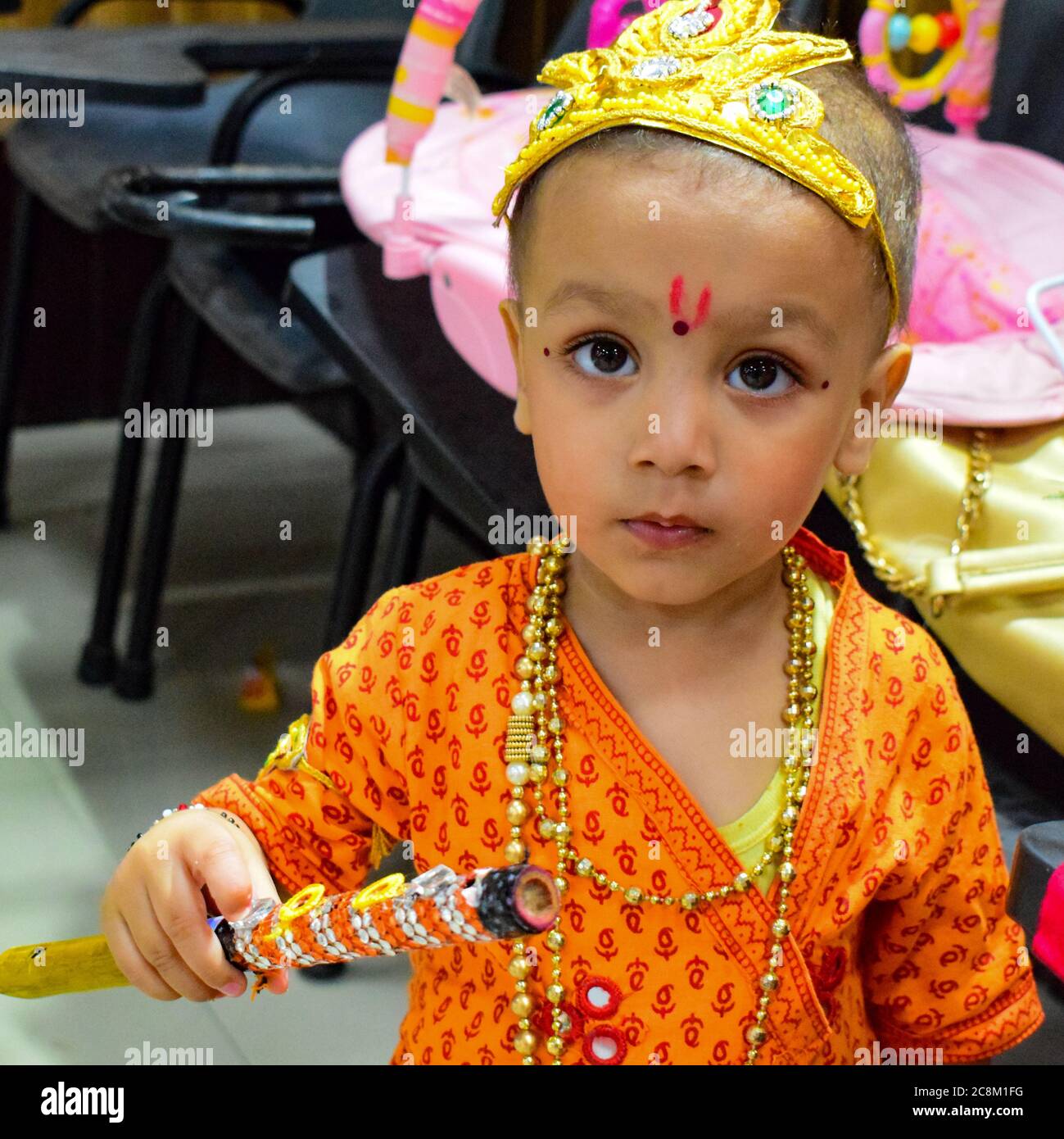 Delhi, India - September 9, 2019 : Cute Indian Kids dressed up as ...