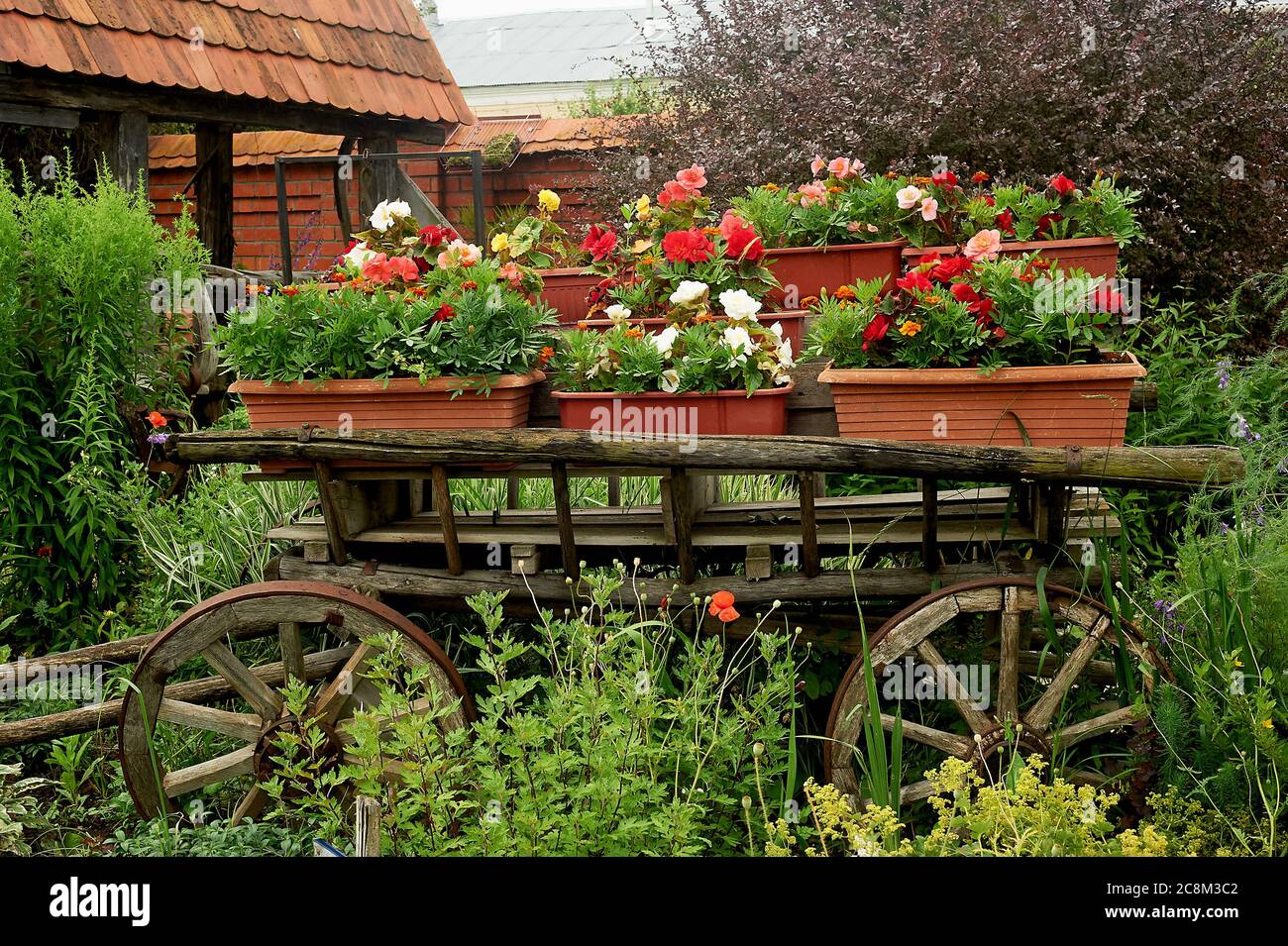 Decorative Garden Carts Wagons 
