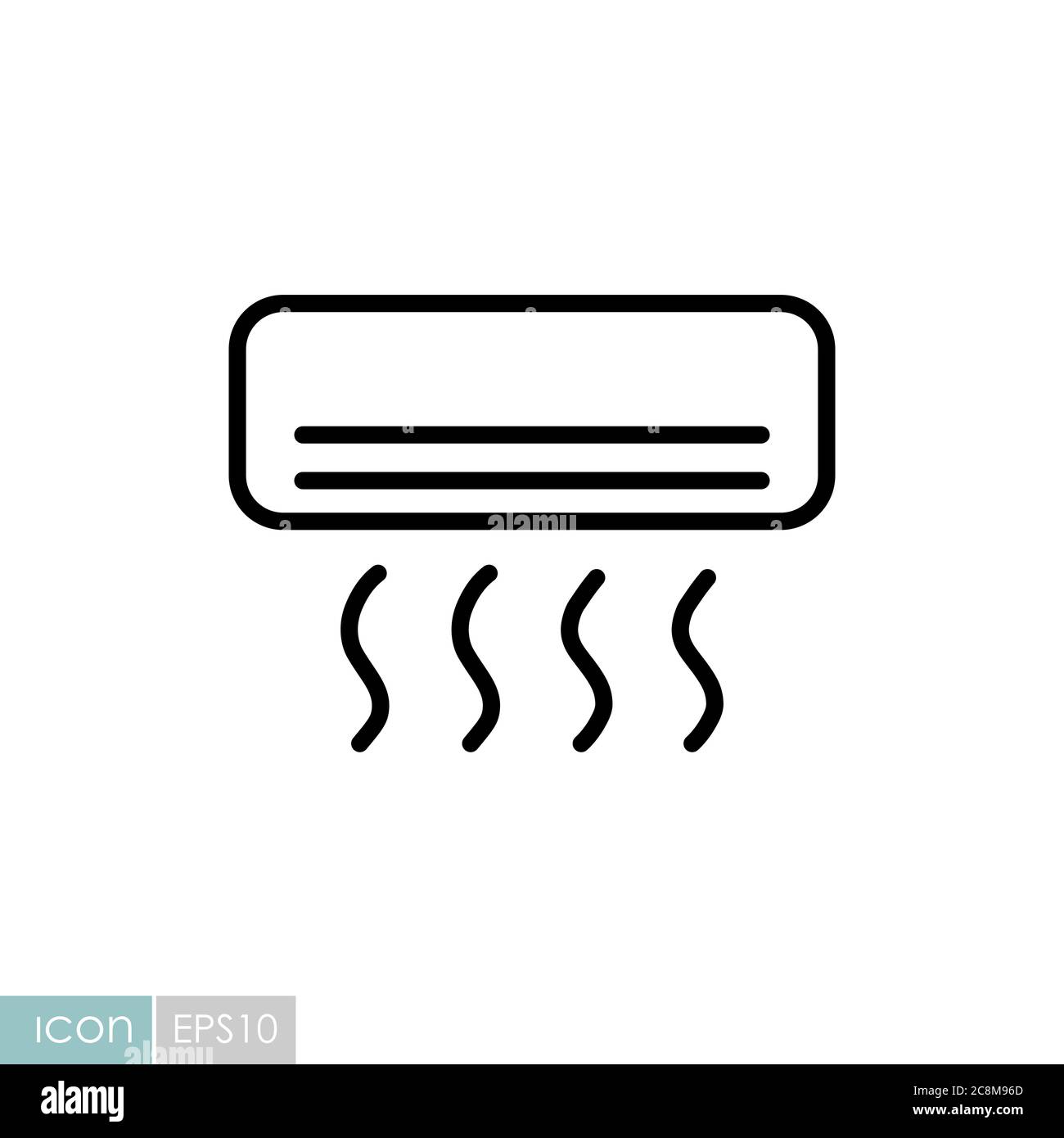 Ac Symbol air-conditioner-icon-on-white-royalty-free-vector-image