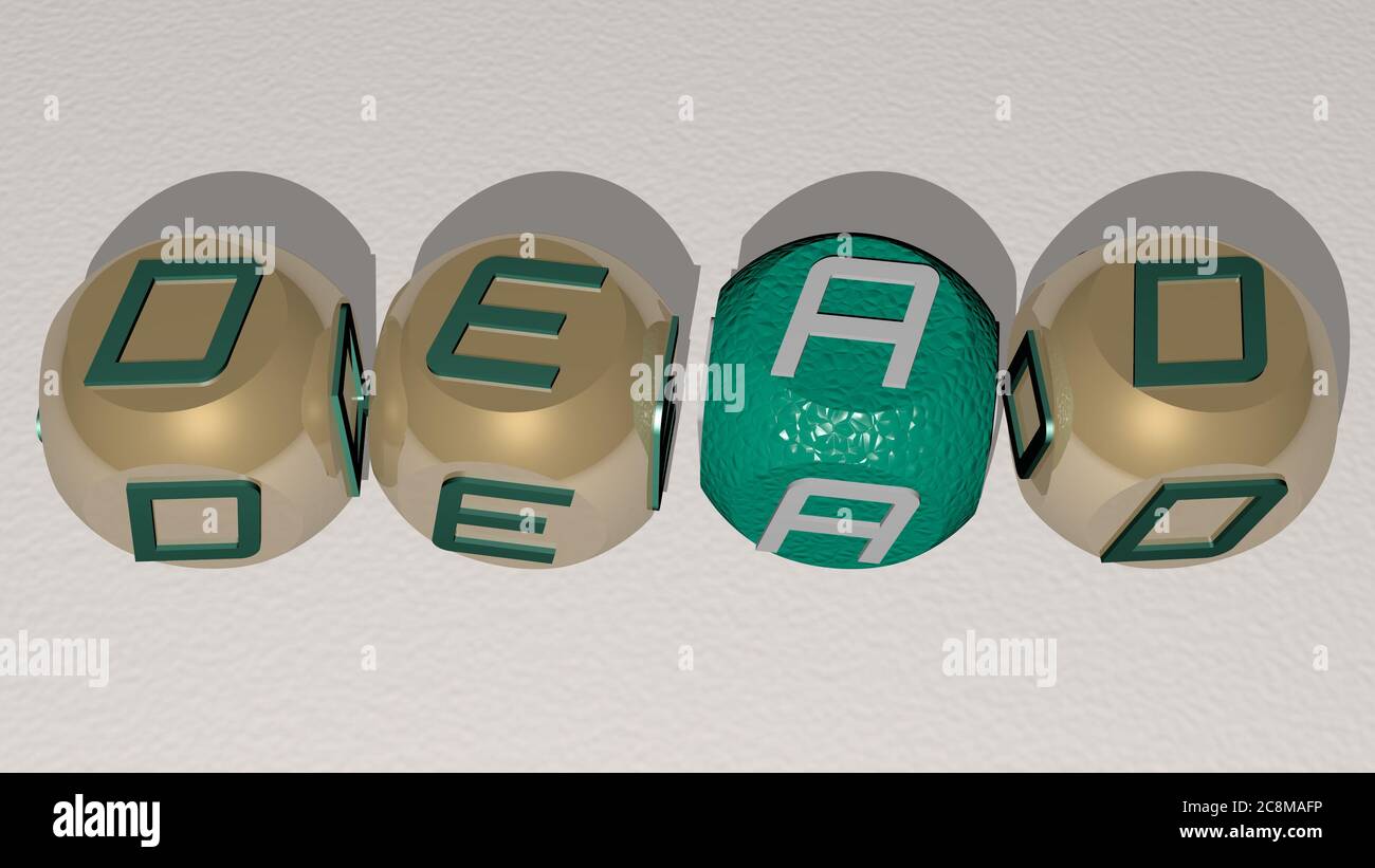 dead combined by dice letters and color crossing for the related