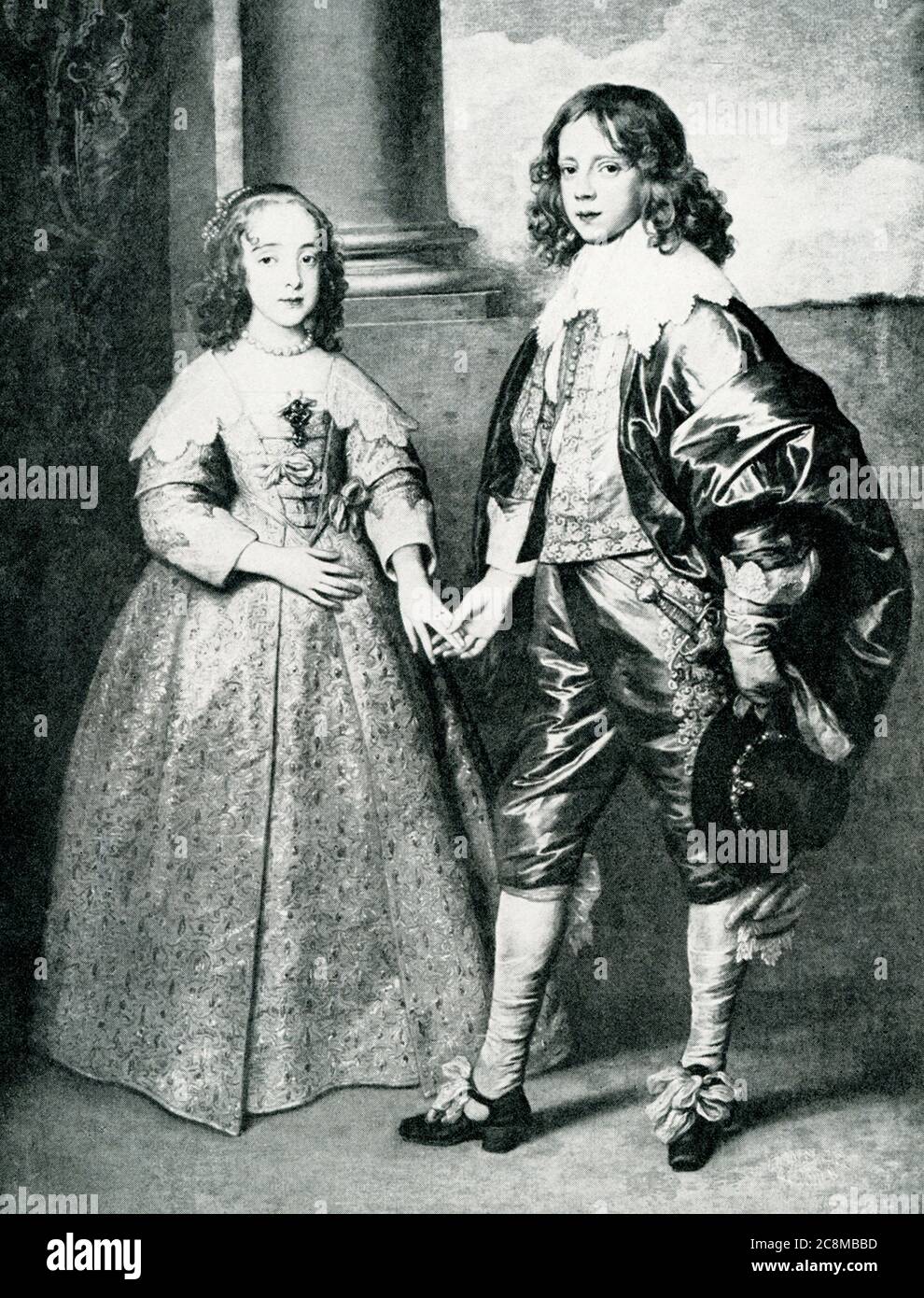 Anthony Van Dyck、ウィリアム王子 ,超希少,100年前の画集より Anthony