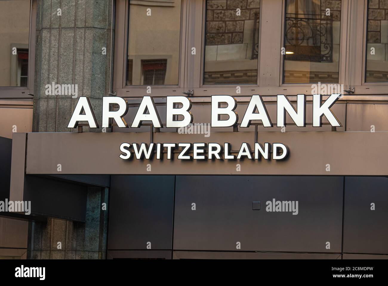 Arab Bank in Geneva in Switzerland - GENEVA, SWITZERLAND - JULY 8, 2020  Stock Photo - Alamy