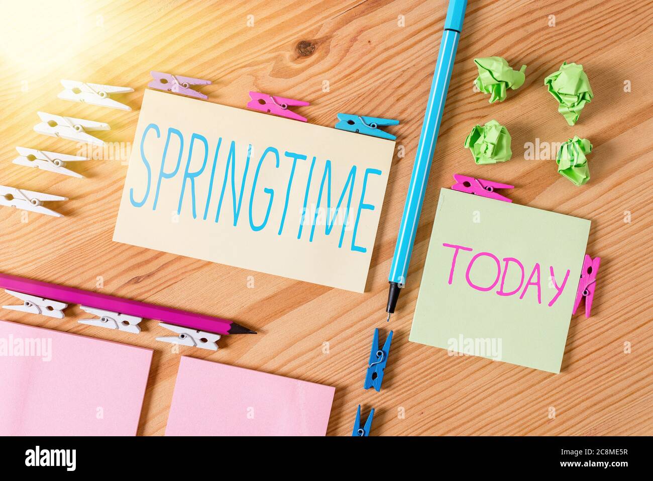 Handwriting text writing Springtime. Conceptual photo season of the ...