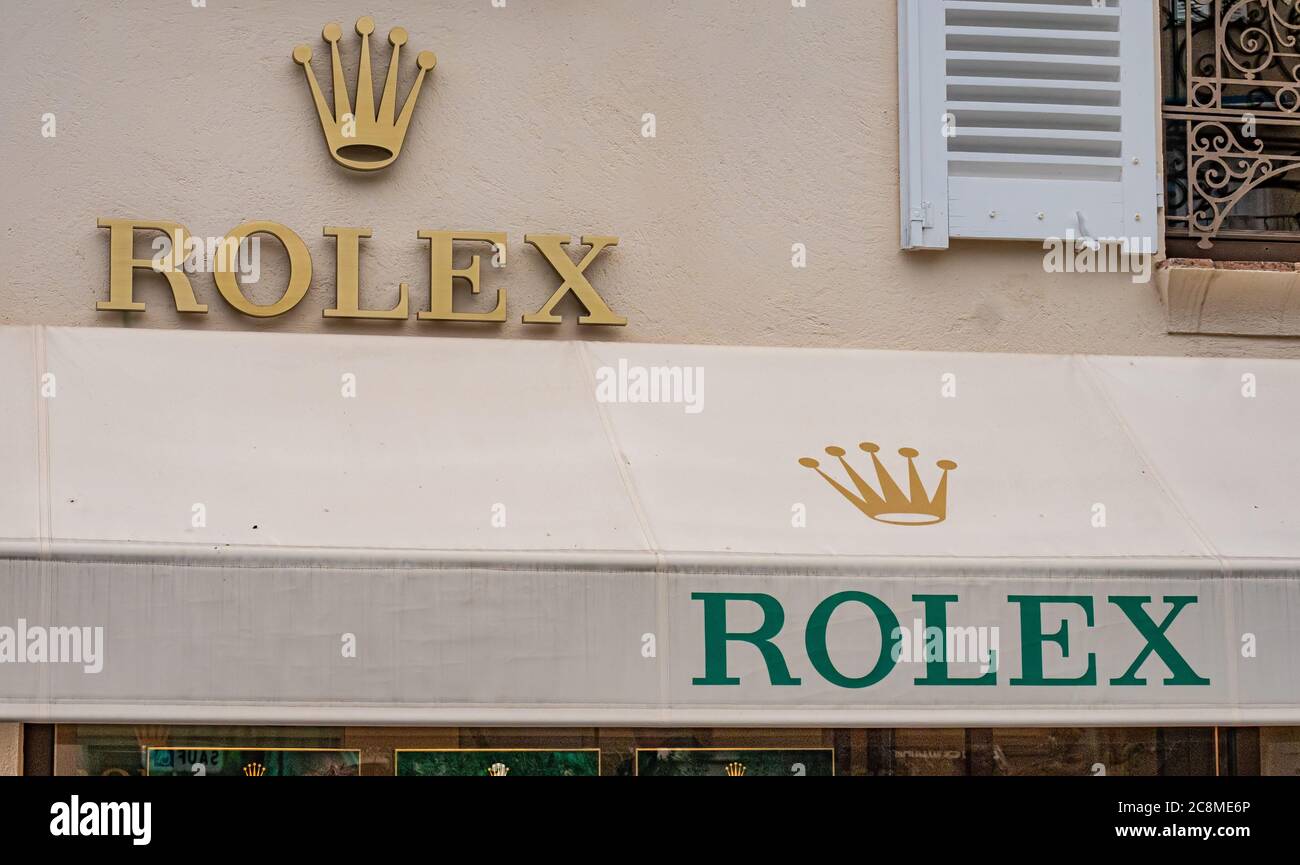 Rolex store in Saint Tropez- ST TROPEZ, FRANCE - JULY 13, 2020 Stock Photo  - Alamy