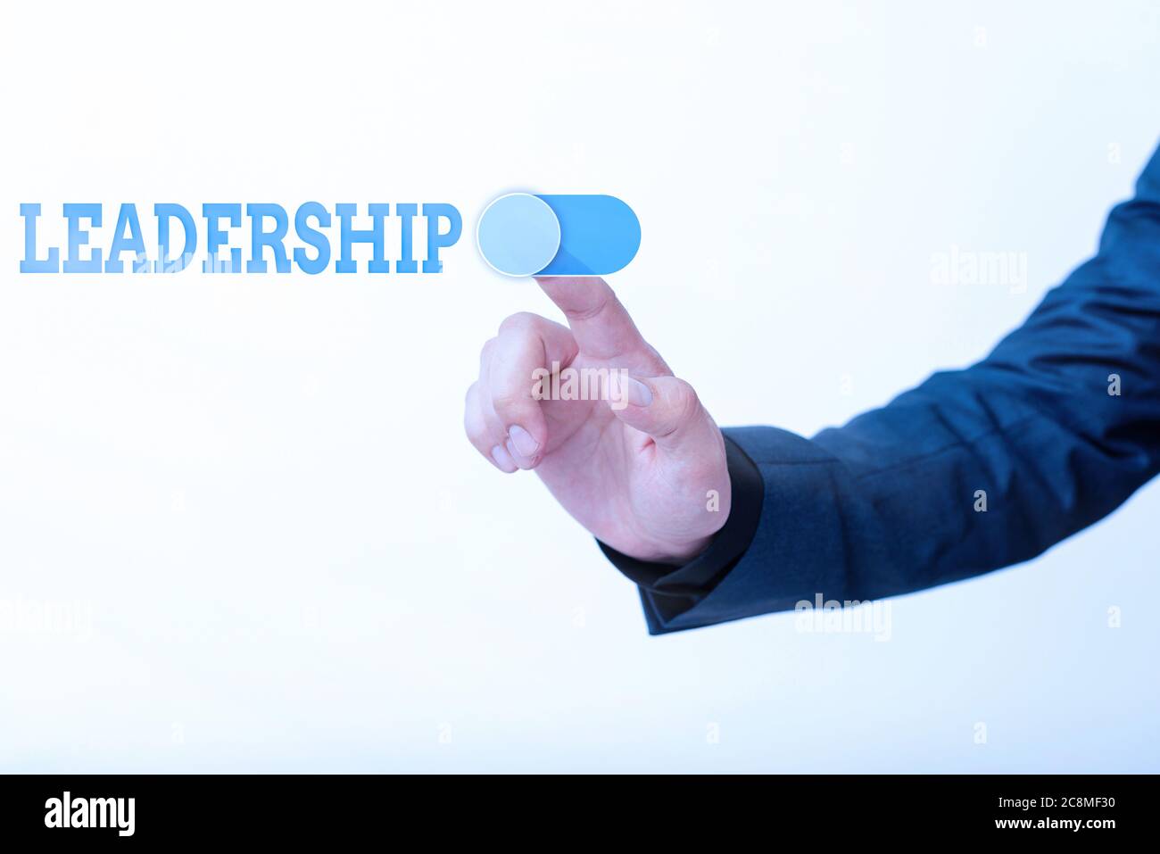 Writing note showing Leadership. Business concept for ability to guide ...