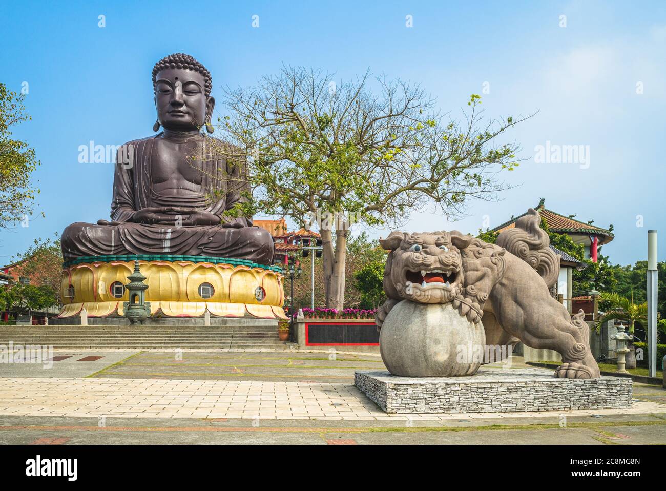 giant Buddhist statue in changhua, taiwan Stock Photo