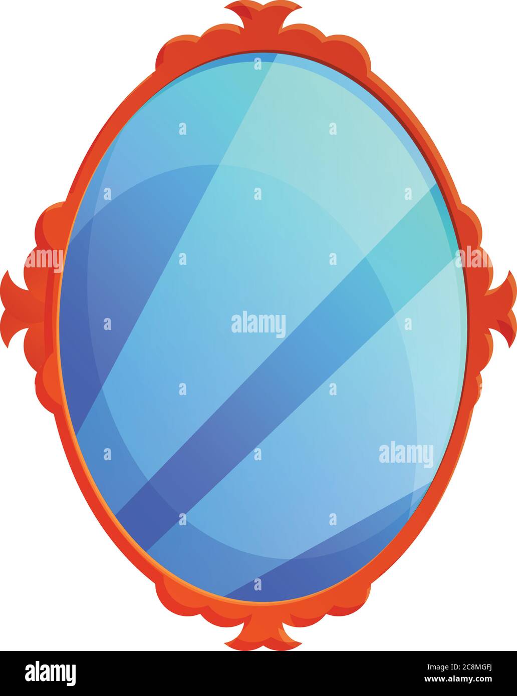 Dressing room mirror icon. Cartoon of dressing room mirror vector icon
