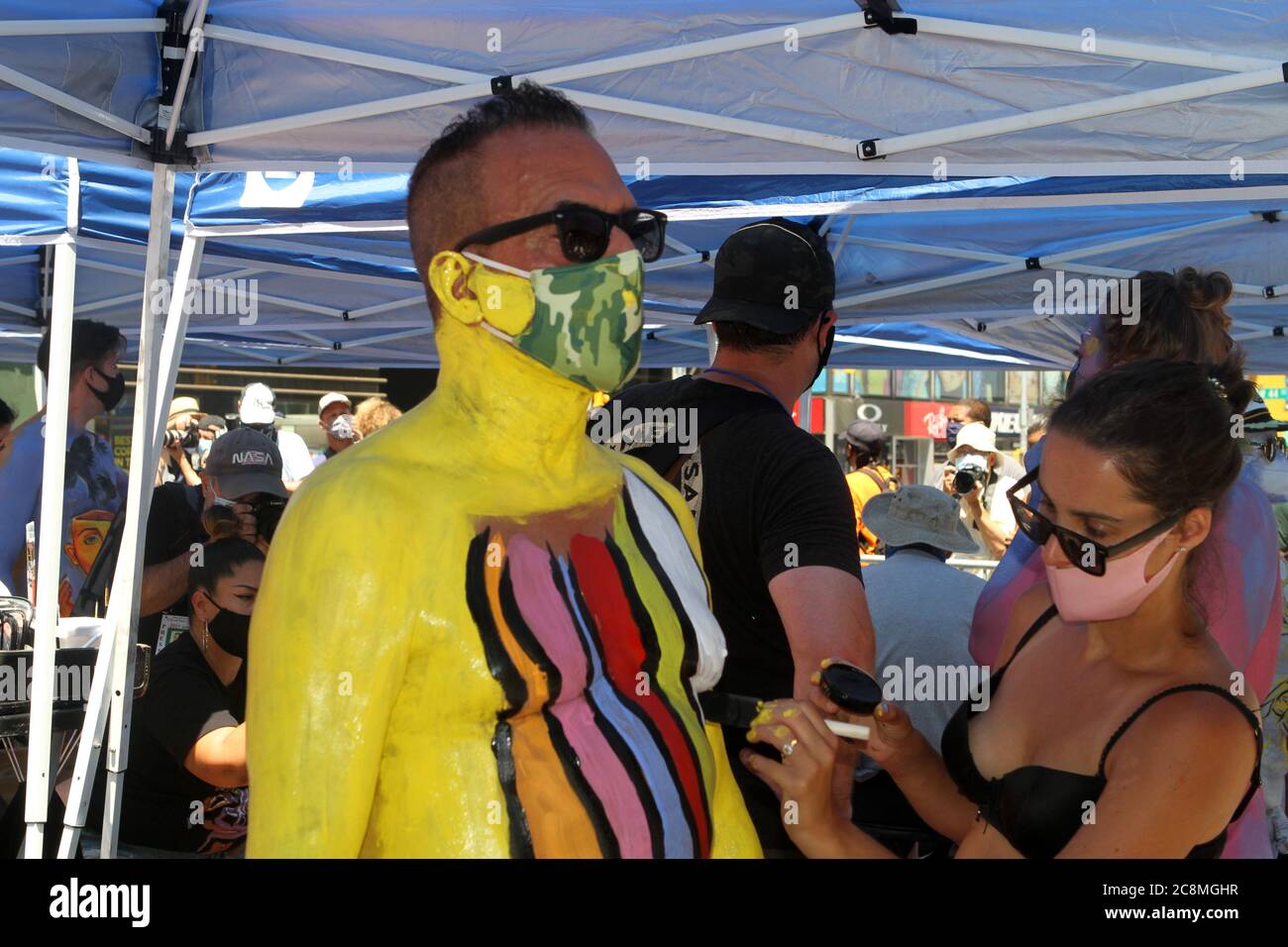 Nyc body painting day hires stock photography and images Alamy