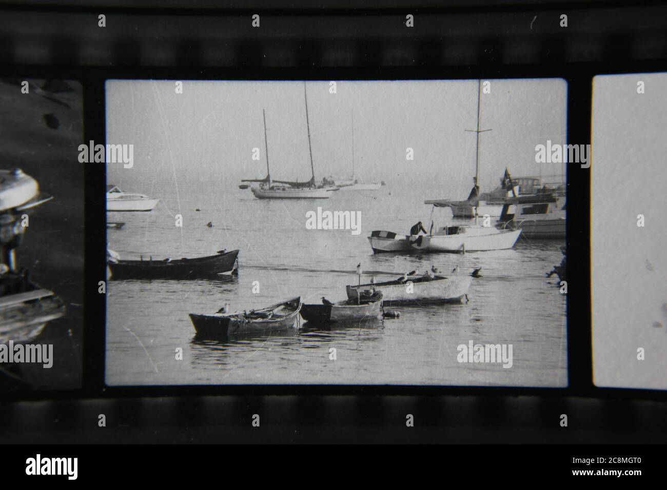 Fine 1970s vintage black and white photography of the quiet life on the ...