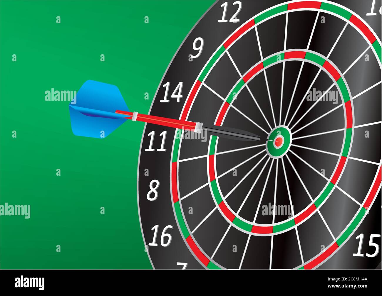 Darts. Vector illustration. Darts advertising, design template for your