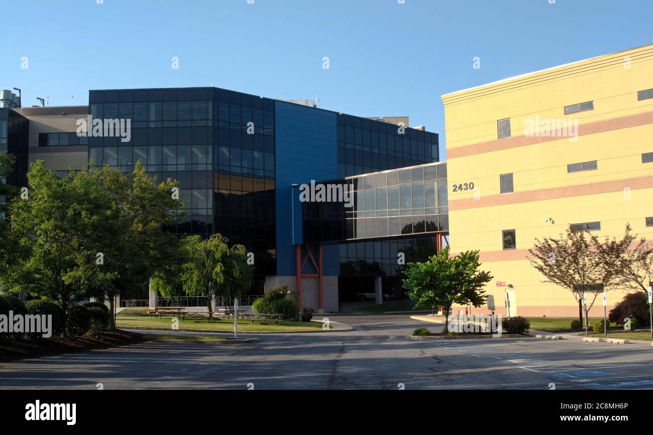 View of Eurofins Lancaster Laboratory buildings, with new building to
