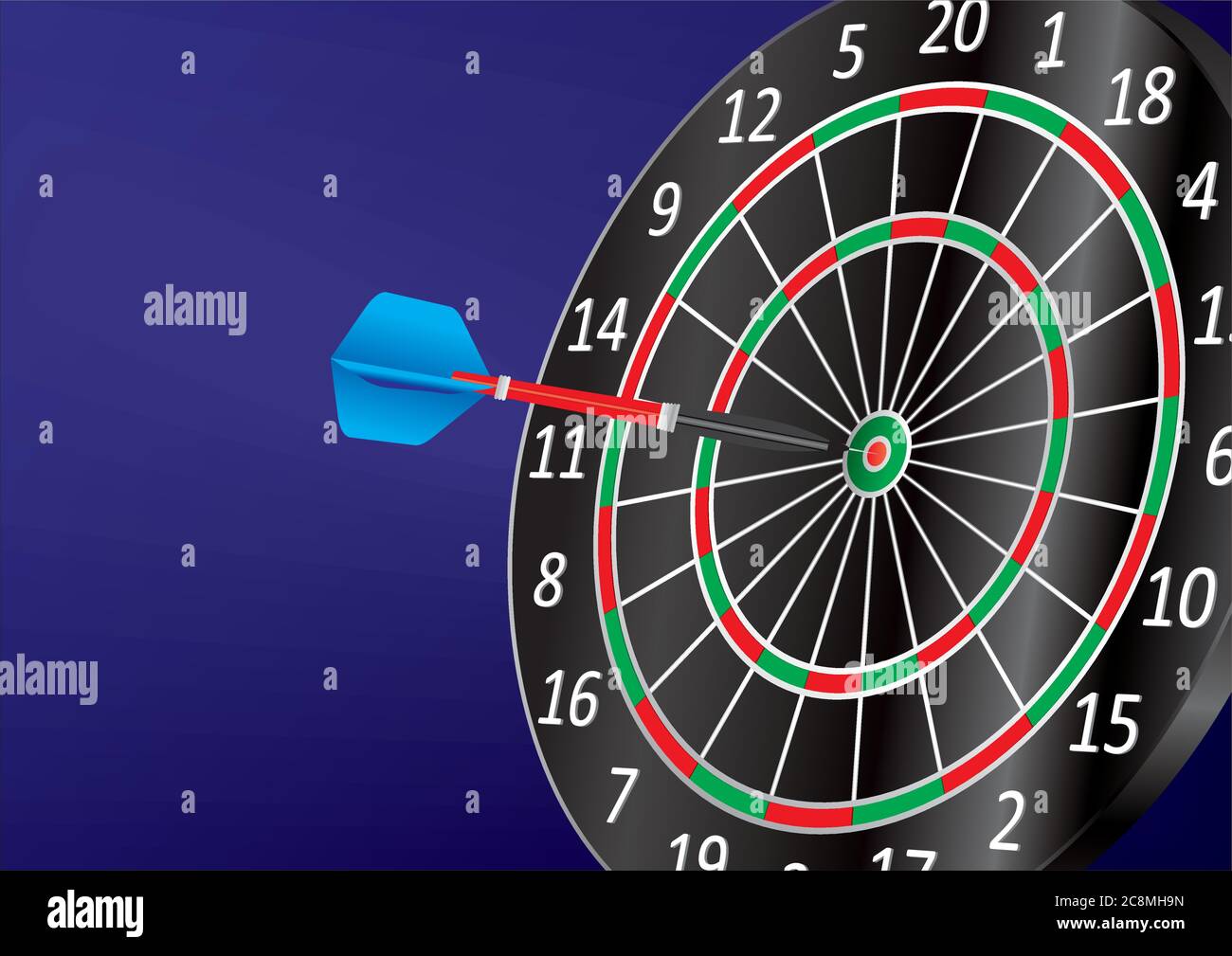 Darts. Vector illustration. Darts advertising, design template for your