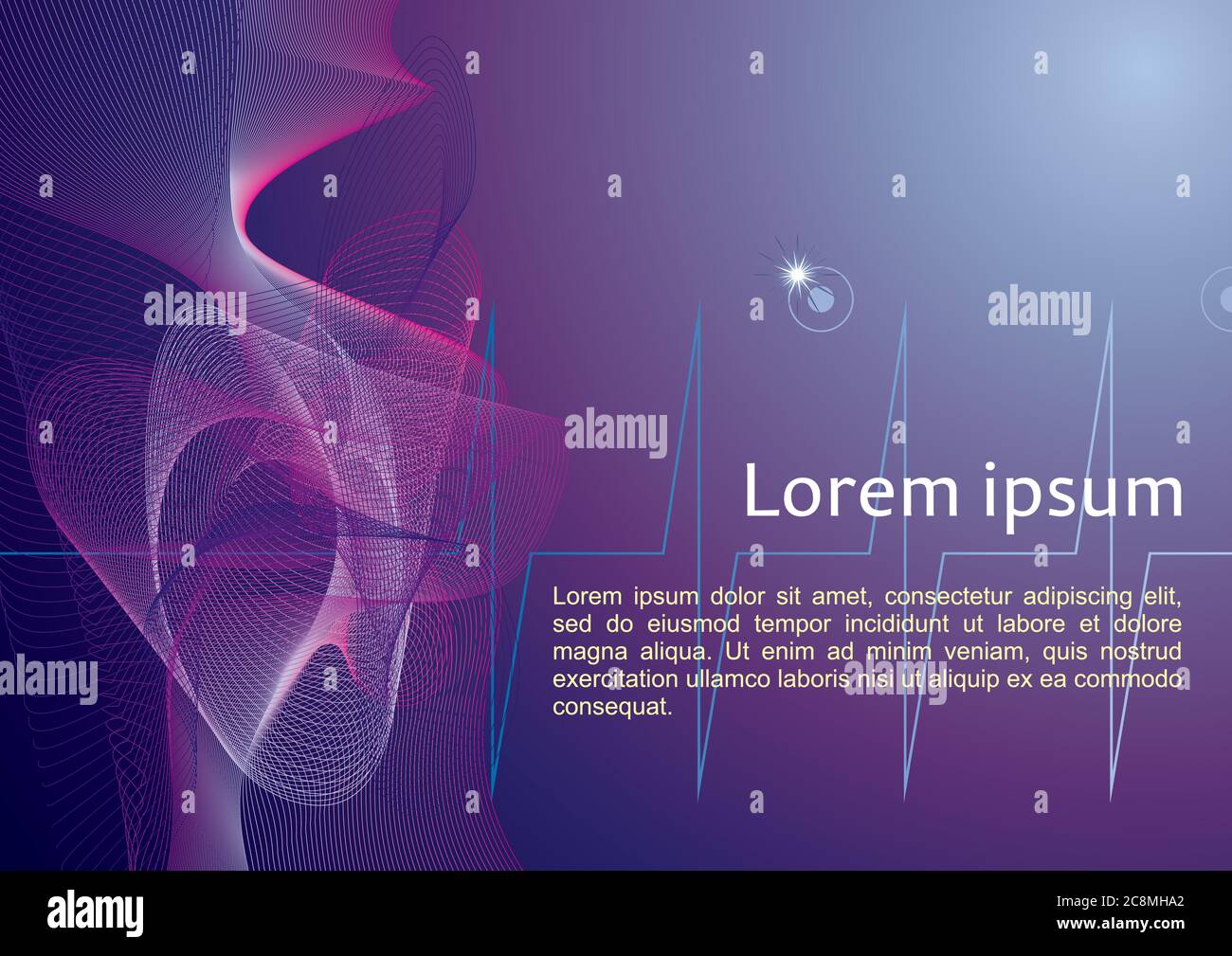 Abstract wavy background with dynamic effect. Abstract technology ...