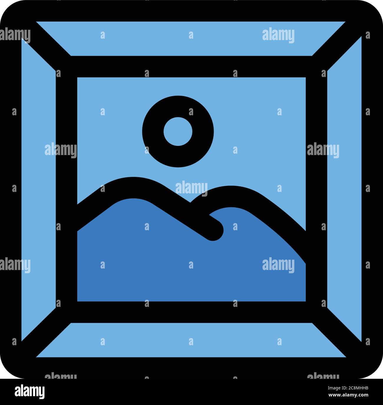 Wall picture icon. Outline wall picture vector icon for web design ...