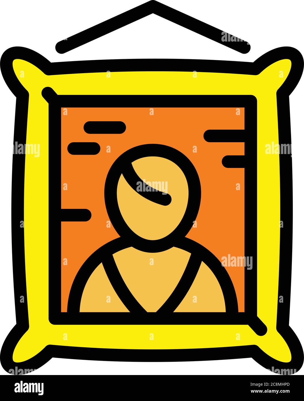 Art portrait museum icon. Outline art portrait museum vector icon for ...