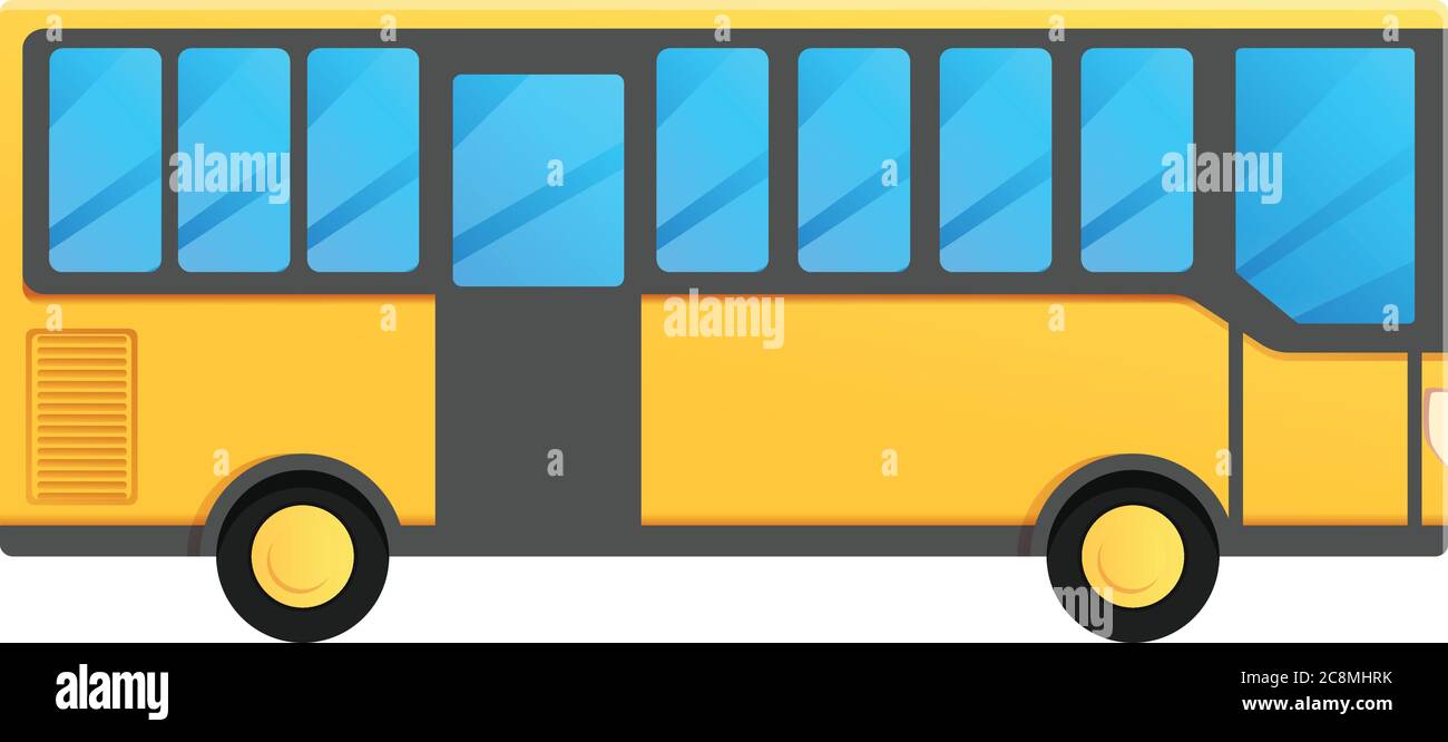 Bus icon. Cartoon of bus vector icon for web design isolated on white ...