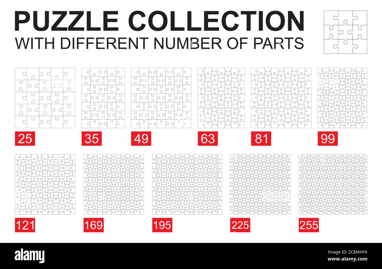 BIG PUZZLE SET. puzzle collection with different number of parts