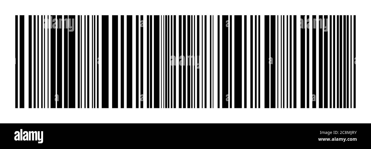 Black and white barcode illustration Stock Photo Alamy