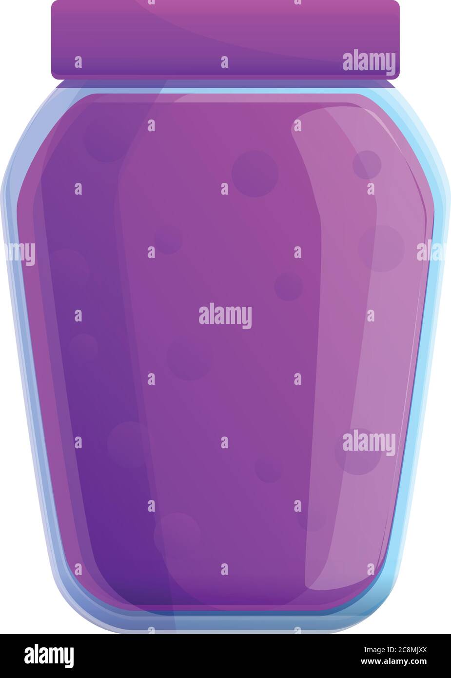 Jam jar icon. Cartoon of jam jar vector icon for web design isolated on