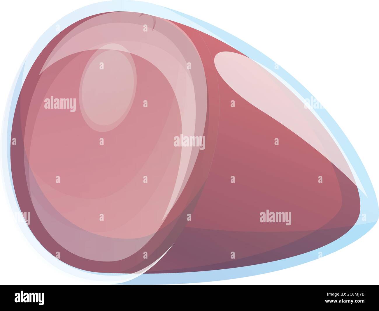 Sausage pack icon. Cartoon of sausage pack vector icon for web design isolated on white background Stock Vector