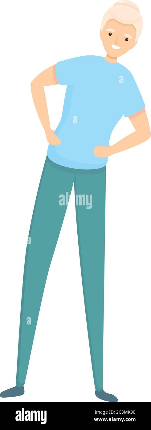 Active retirement icon. Cartoon of active retirement vector icon for web design isolated on white background Stock Vector