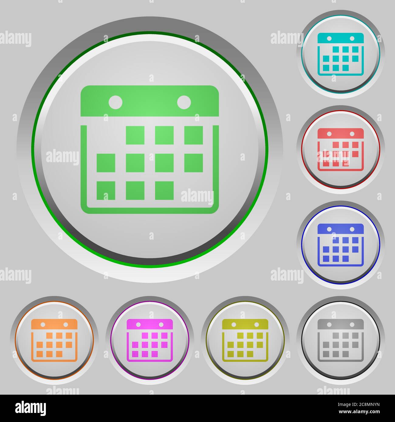 Orange emblem calendar icon hi-res stock photography and images - Alamy