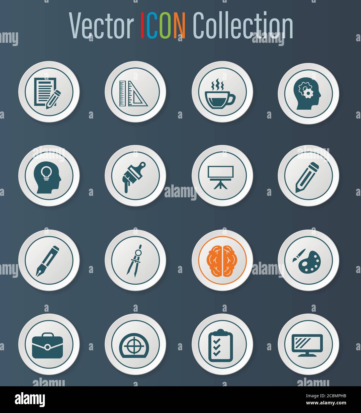 Creative process icons set Stock Vector Image & Art - Alamy
