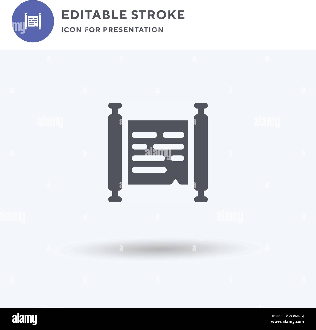 Torah icon vector, filled flat sign, solid pictogram isolated on white ...