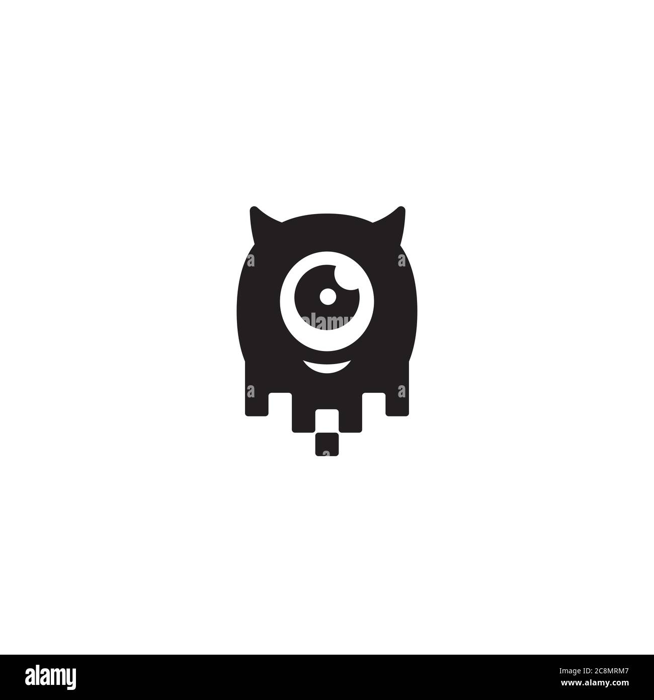 Data Monster logo / icon design Stock Vector