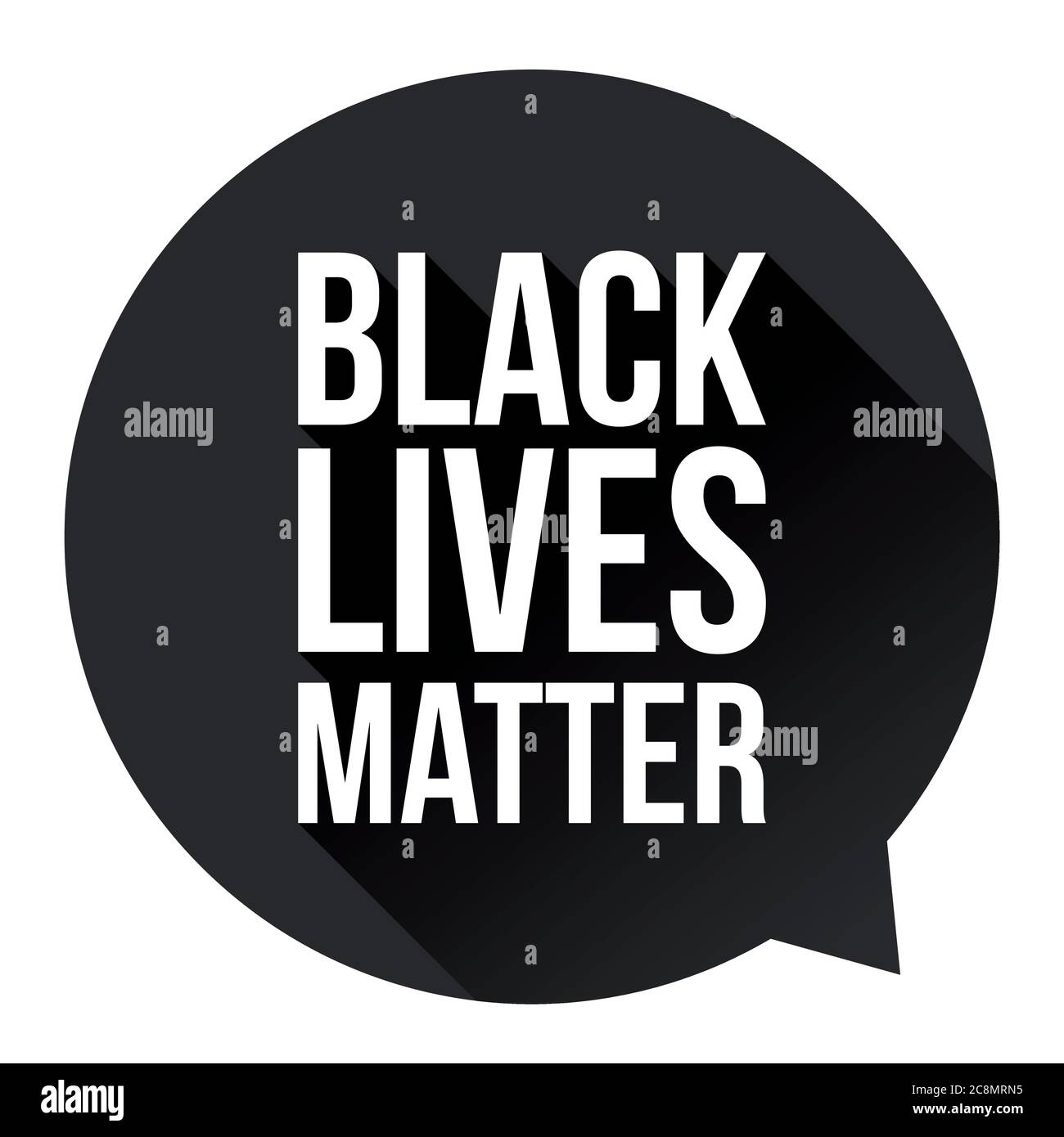 Black Lives Matter sign Stock Vector