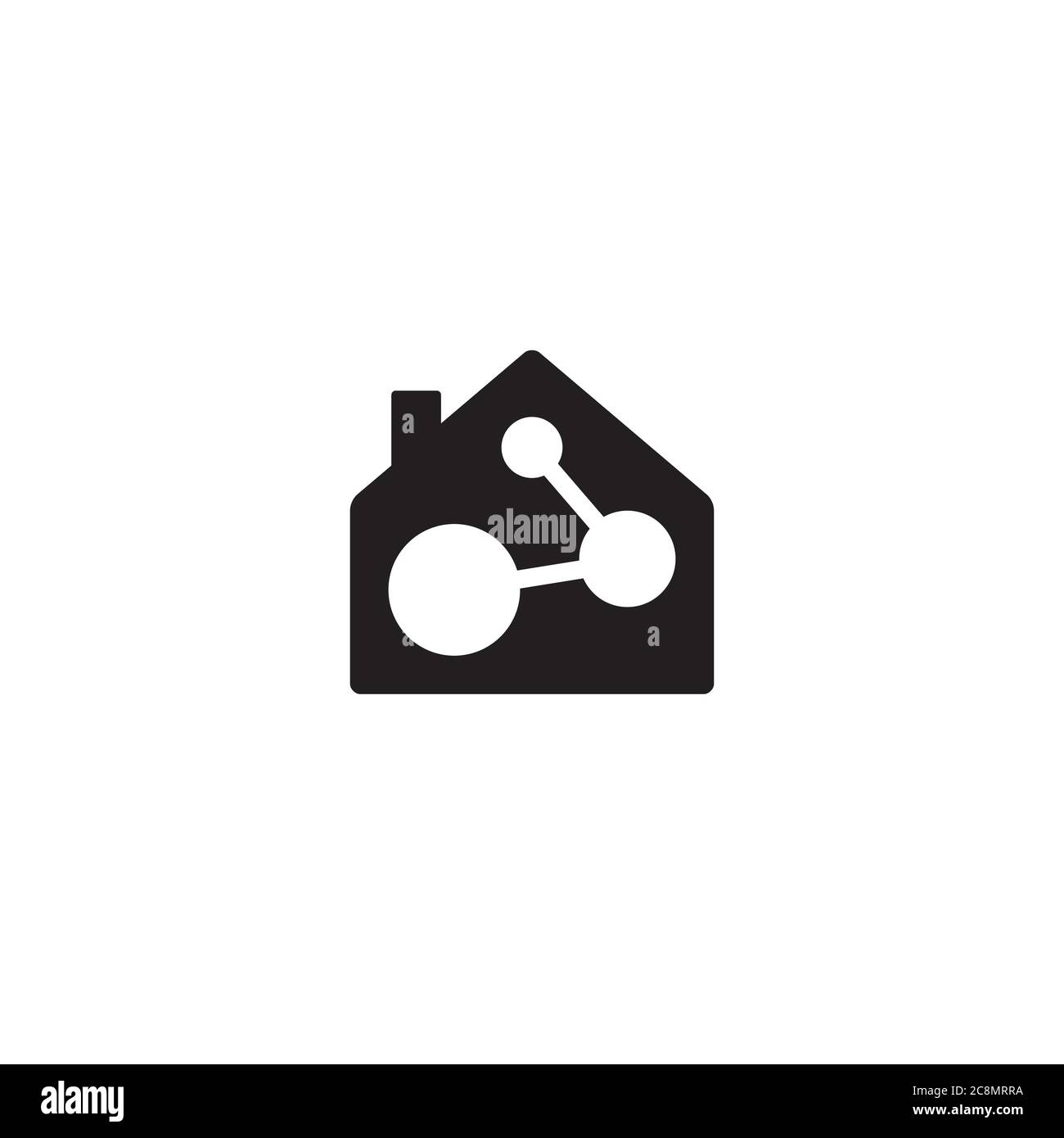 House and Molecule logo / icon design Stock Vector