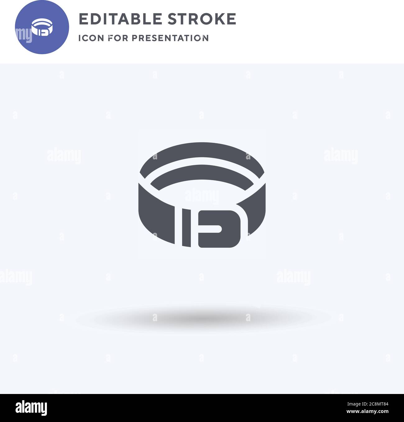 Belt icon vector, filled flat sign, solid pictogram isolated on white ...