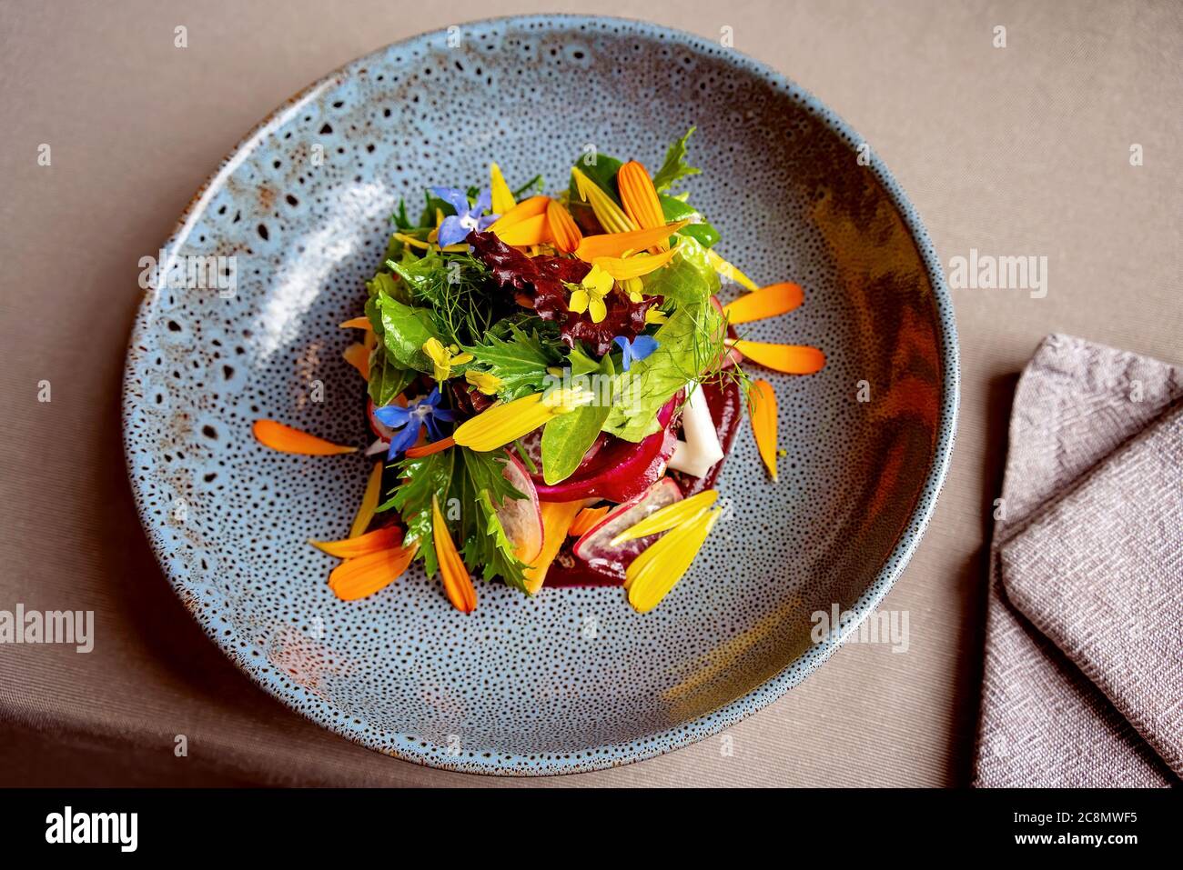 Farmers market garden ingredients on a plate bush food restaurant