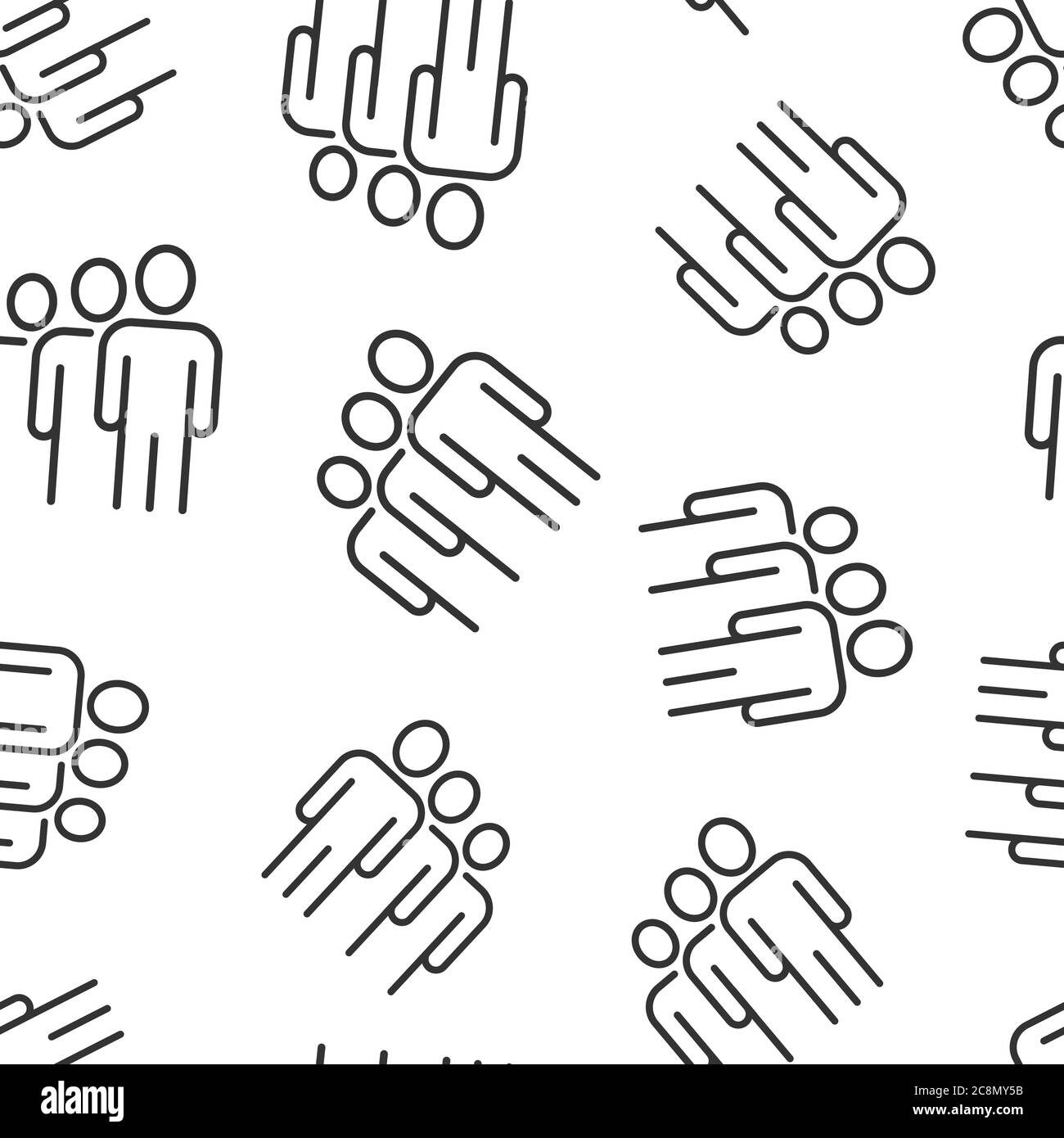 People communication icon in flat style. People vector illustration on ...