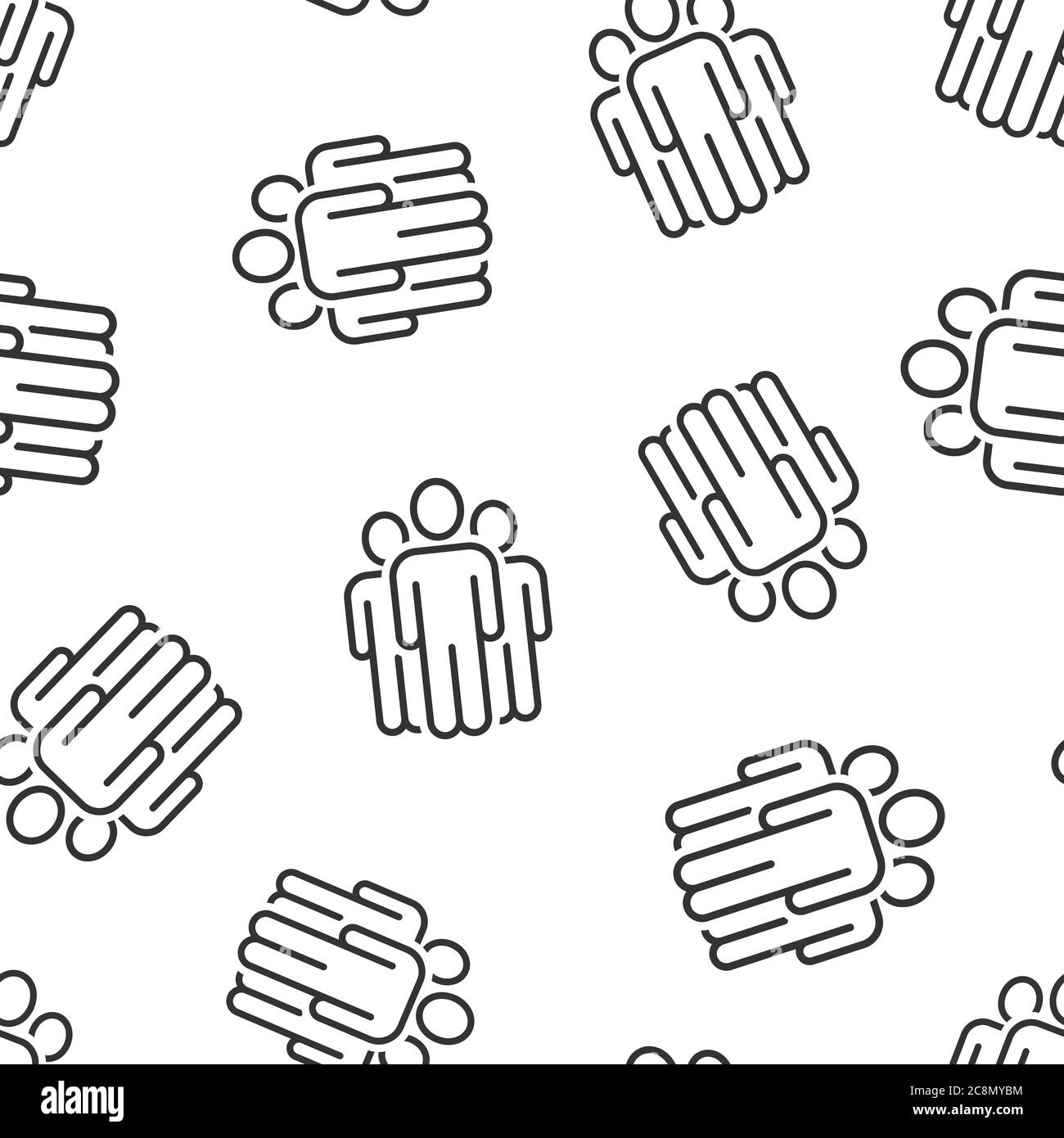 People communication icon in flat style. People vector illustration on ...