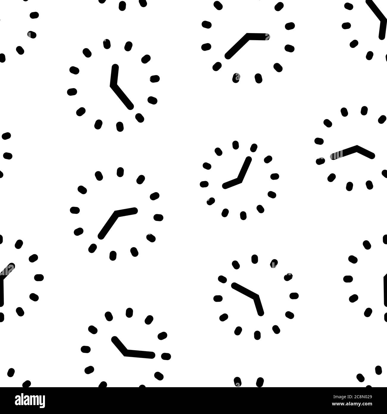 Clock icon in flat style. Watch vector illustration on white isolated ...