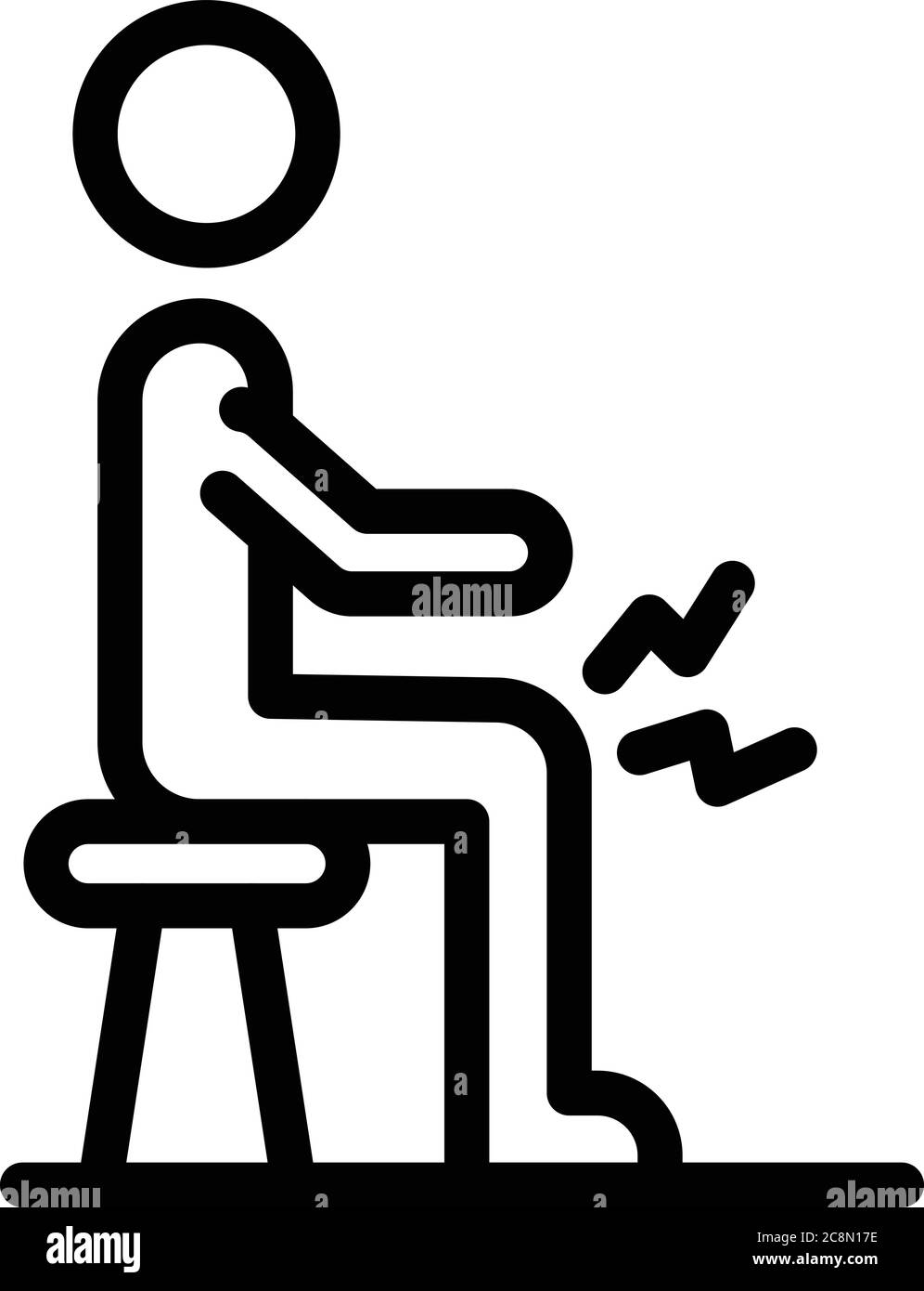 Sport leg injury icon, outline style Stock Vector Image & Art Alamy