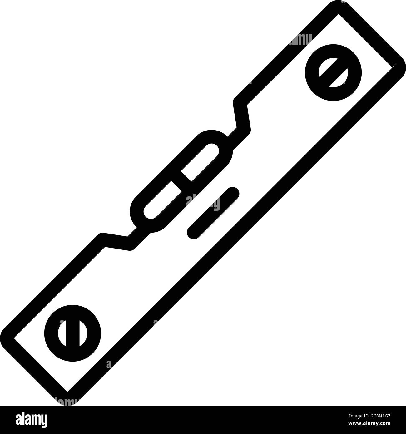 Level Tool Icon Outline Style Stock Vector Image Art Alamy